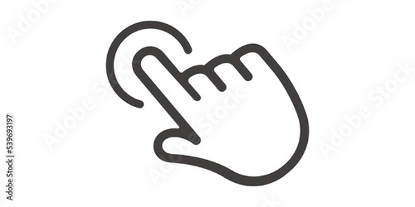 Fototapeta Screen touch icon. Vector illustration.