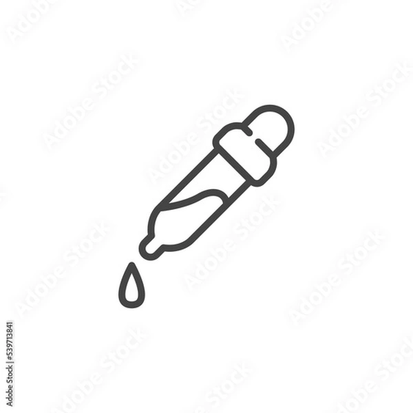 Fototapeta Dispenser, dropper, medical tool, picker, pippet icon