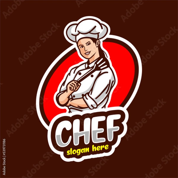 Obraz lady chef 