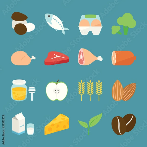 Obraz Food Icons