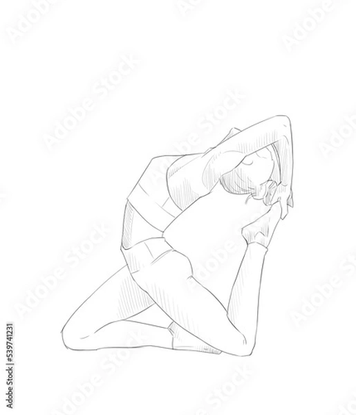 Obraz Yoga sketch