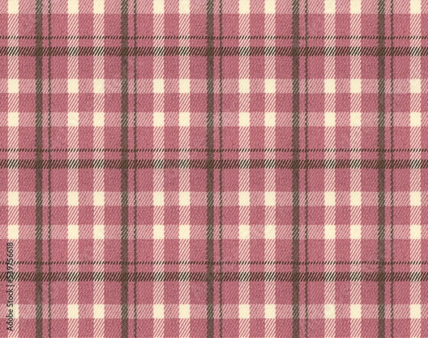Obraz pink tartan checkered seamless fabric pattern  
