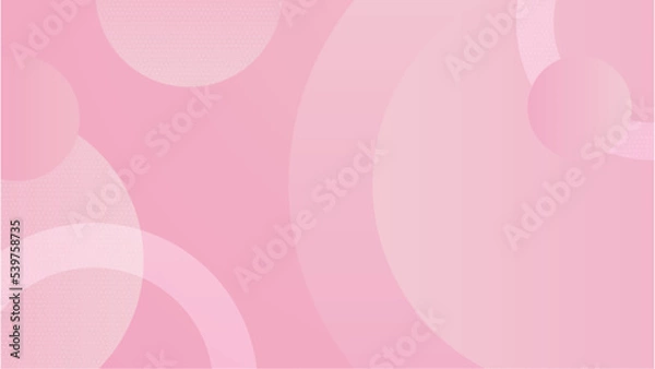Fototapeta Abstract soft pink background with bubble bokeh and circle