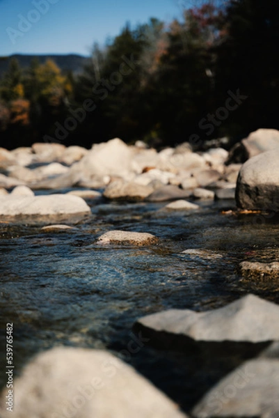 Fototapeta river and rocks