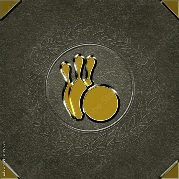 Obraz Bowling Lorbeer Leder