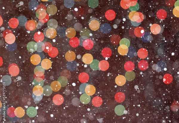 Obraz Christmas lights bokeh