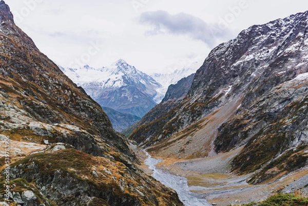 Obraz landscape in the mountains with stream