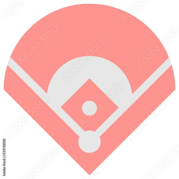 Obraz field baseball icon