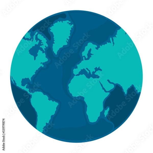 Fototapeta world map icon
