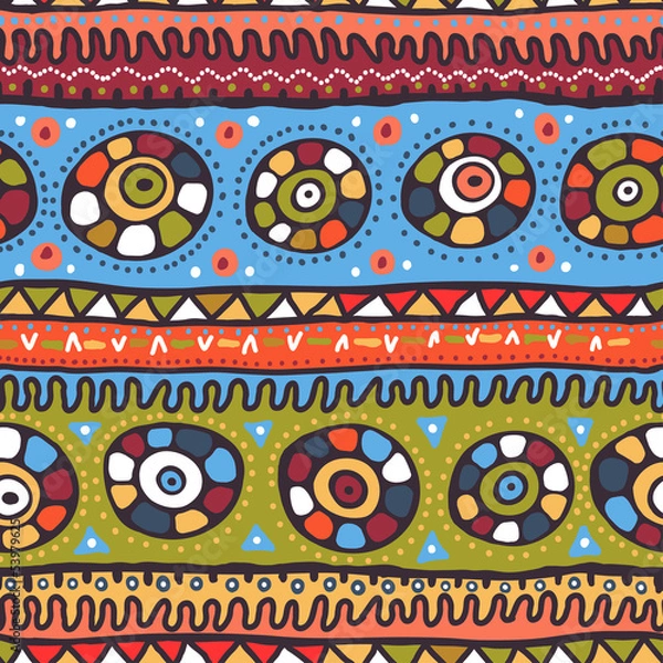 Fototapeta tribal seamless pattern