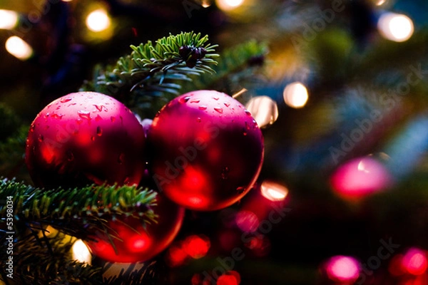 Obraz boules de noël