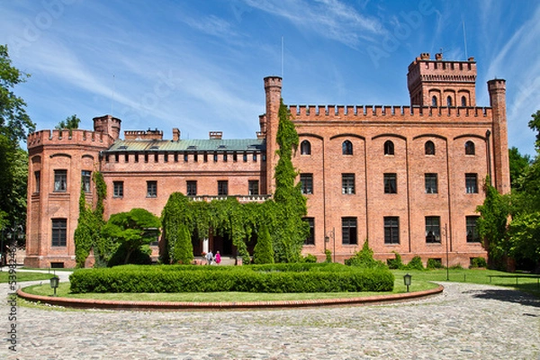Obraz Old castle in Rzucewo. 