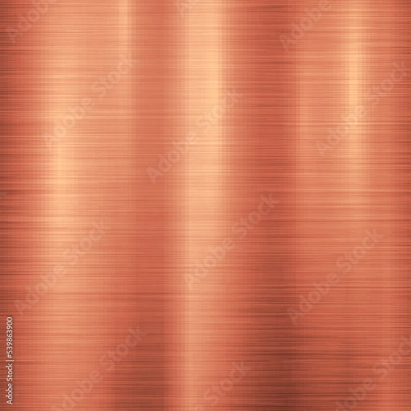 Obraz Bronze metal technology background with polished, brushed metal texture, chrome, silver, steel, aluminum, copper for design concepts, web, prints, posters, wallpapers, interfaces. Vector illustration.