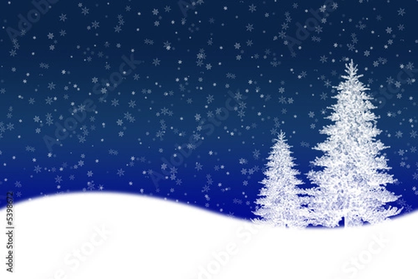 Obraz SFONDO NATALE CON NEVE