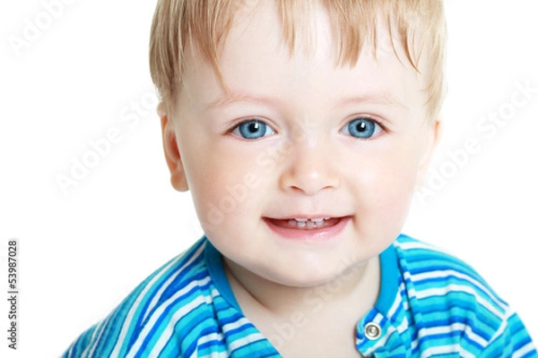 Fototapeta boy on white background