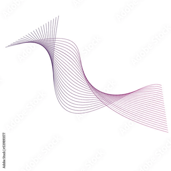 Fototapeta Wave Line Pattern