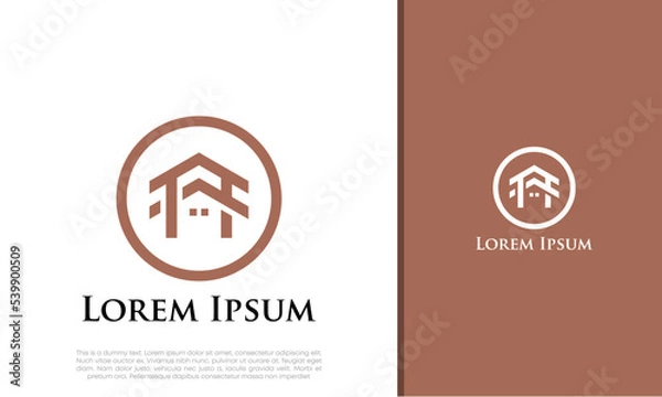 Fototapeta Real Estate Logo. Luxury Logo. Construction Architecture Building Logo Design Template Element.