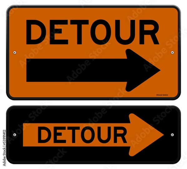 Obraz Detour Sign