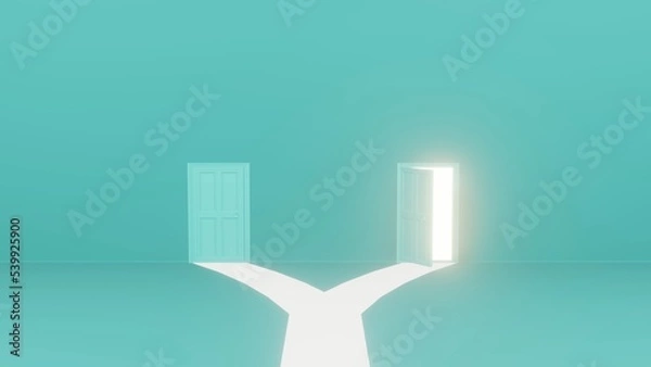 Fototapeta ドア　選択　3D