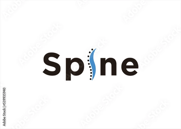 Fototapeta spine logo design