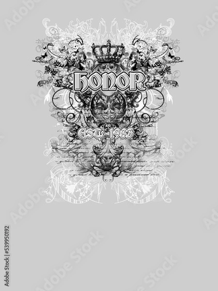 Fototapeta mix slogan print design on plain ground