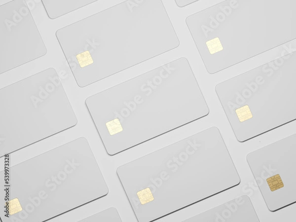 Obraz credit card mockup 3d rendering 