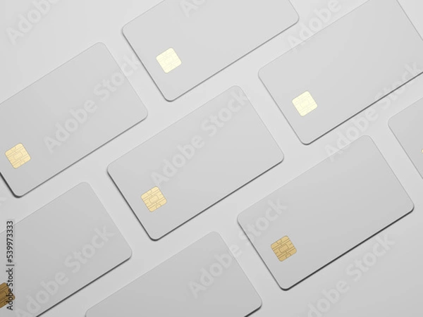 Obraz credit card mockup 3d rendering 
