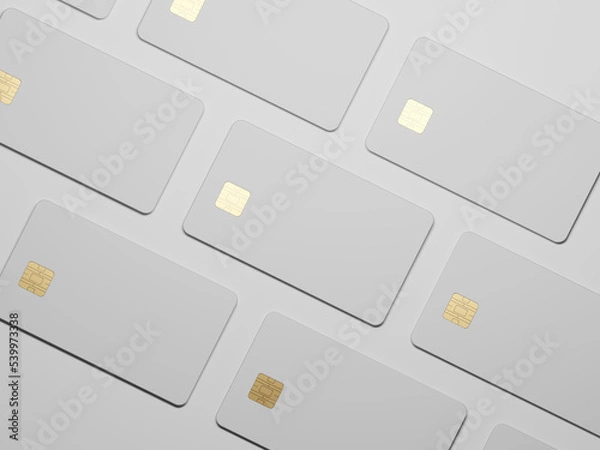 Obraz credit card mockup 3d rendering 