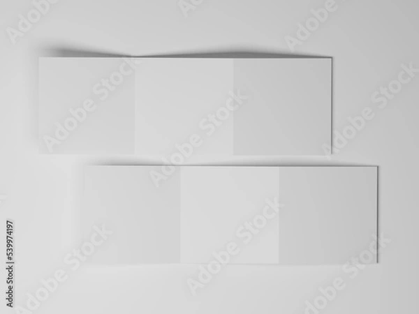 Obraz Square tri-fold brochure mockup