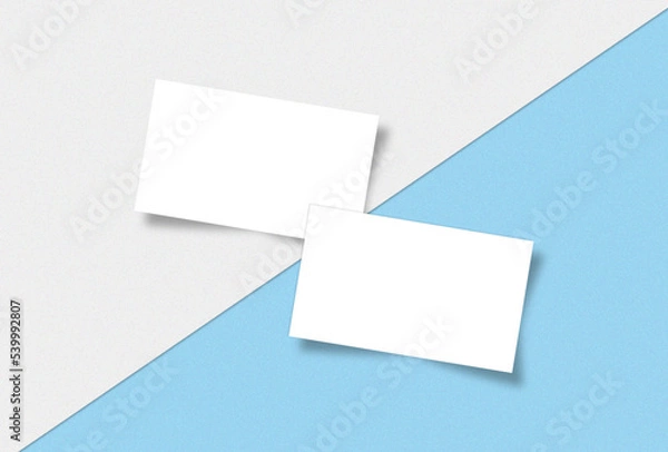Fototapeta mock up szablon pusty blank post ulotka wizytówka kartka wizualizacja zakładka notatka 