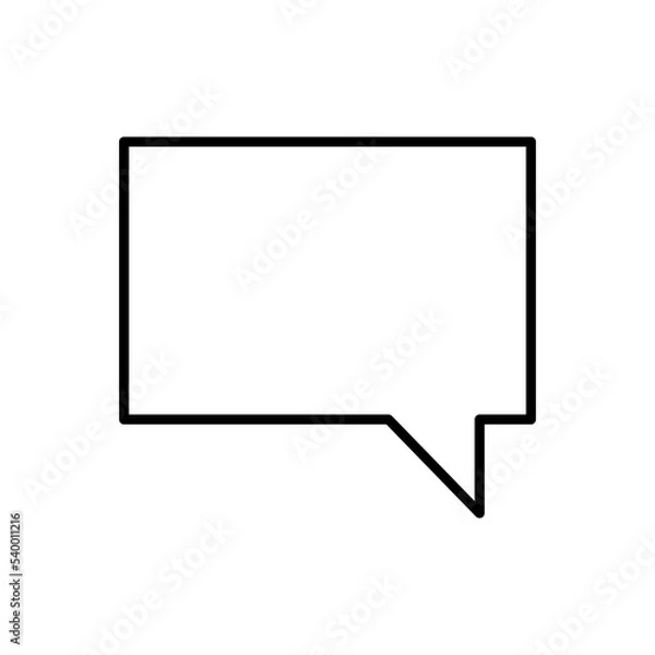 Obraz Notification outline vector icon. Linear style sign for mobile concept and web design. Logo notification illustration. Single high quality symbol.