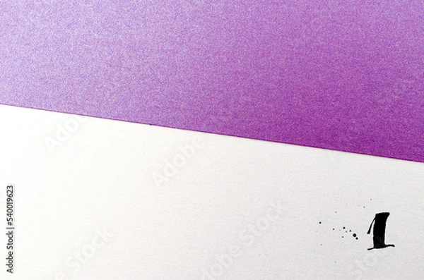 Obraz Powerpoint presentation template with handwriting calligraphy lettering. Presentation background page. Slide for presentation. Keynote layout..