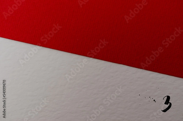 Obraz Powerpoint presentation template with handwriting calligraphy lettering. Presentation background page. Slide for presentation. Keynote layout..