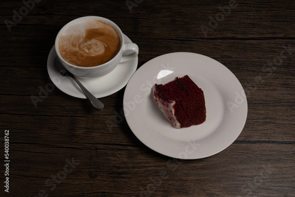 Fototapeta Coffee and cake.