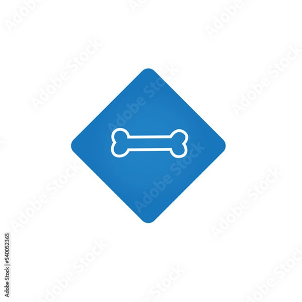 Obraz Dog bone for cute friends. Vector illustration