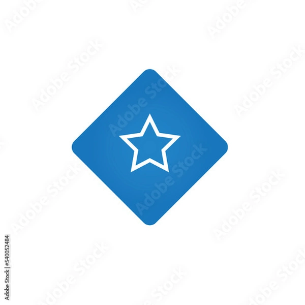 Obraz Simple star icon. Vector illustration