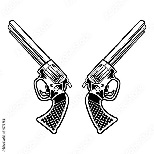Obraz guns vector art