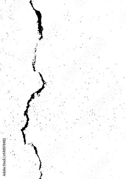 Obraz Distress grunge texture abstract background vector. Abandoned road, old dirty sidewalk. Aged cement, battered pavement. Black and white damaged footpath, crack concrete, bad condition rough wall art.