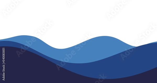 Fototapeta light and dark blue gradient wave background transparent png