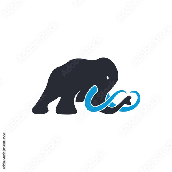 Obraz mammoth logo for your business , simple clean logo