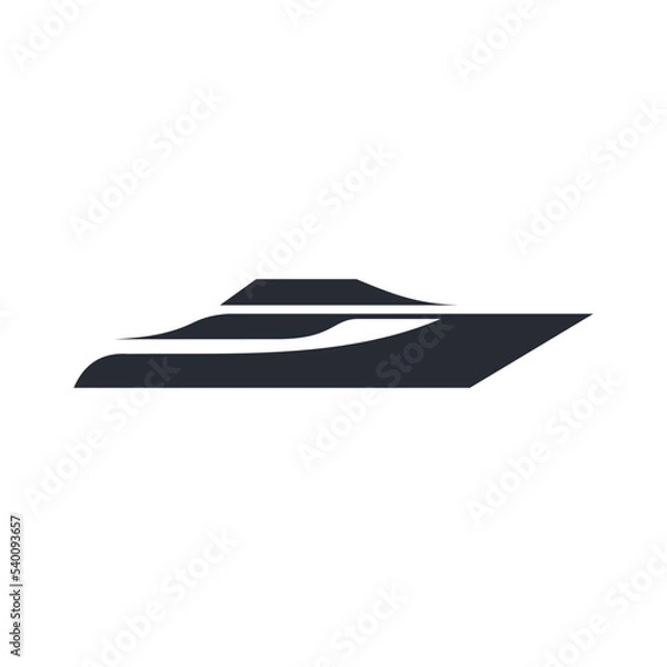 Obraz Speed boat logo design template ,Sea boat logo design concept ,Vector illustration