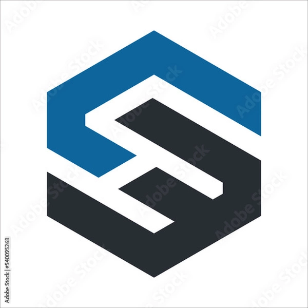 Obraz blue arrow sign