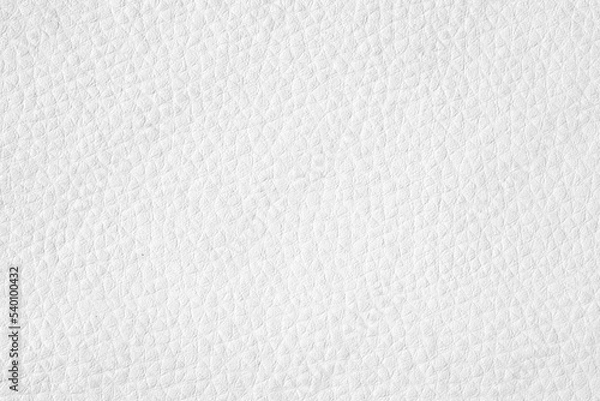 Fototapeta White Leather background texture. Full frame