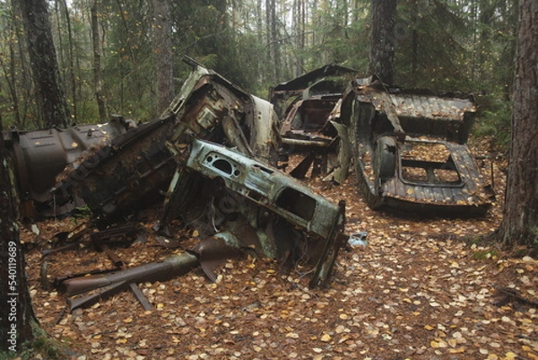 Obraz old rusty car