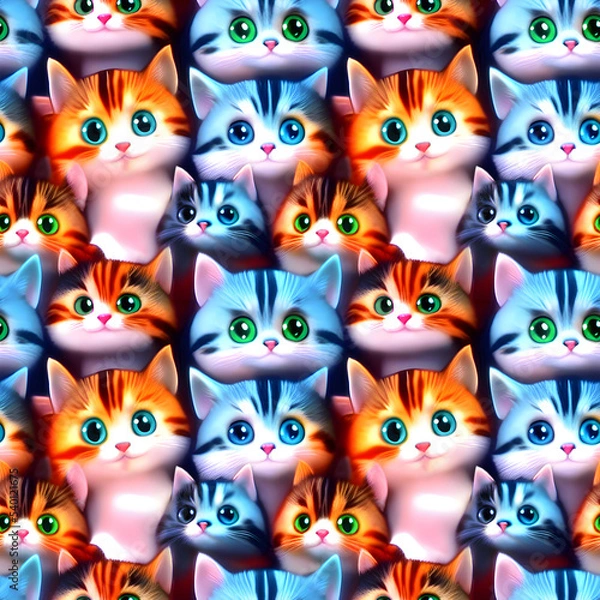 Fototapeta Cute Infinite Pattern