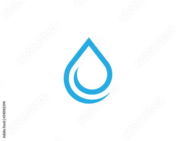 Fototapeta Water Drop Logo Concept symbol sign icon Element Design. Aqua, Droplet Logotype. Vector illustration template