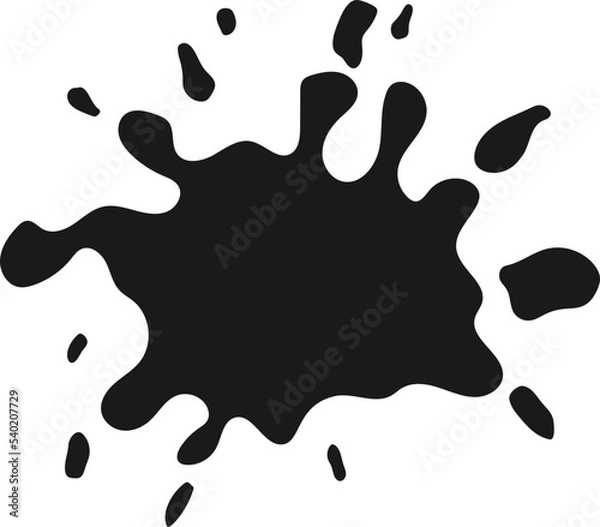 Obraz Ink Splash Shape Vector