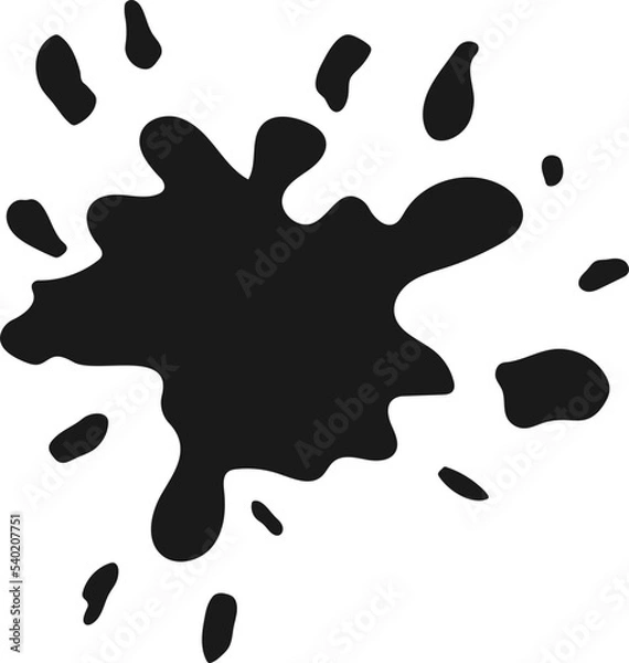 Obraz Ink Splash Shape Vector