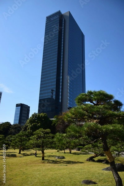 Fototapeta 美しい景色が広がる旧芝離宮恩賜庭園