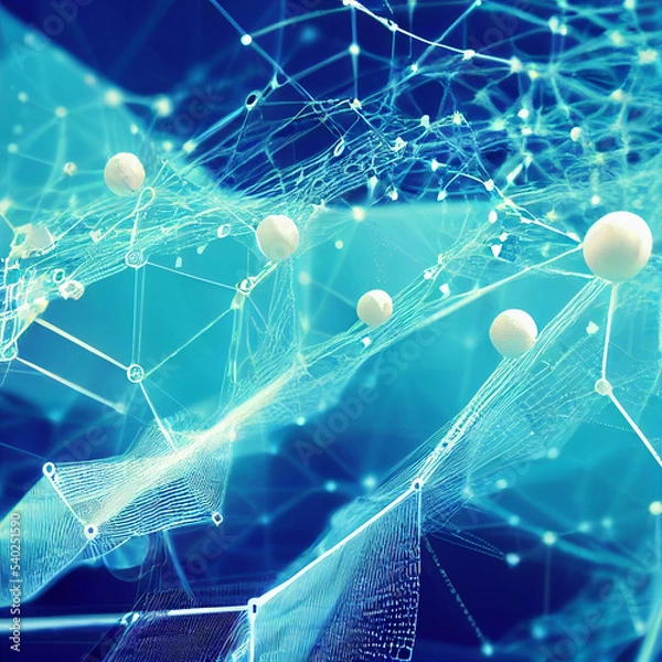 Fototapeta Big data. Technology. Network connection. Abstract technology big data background